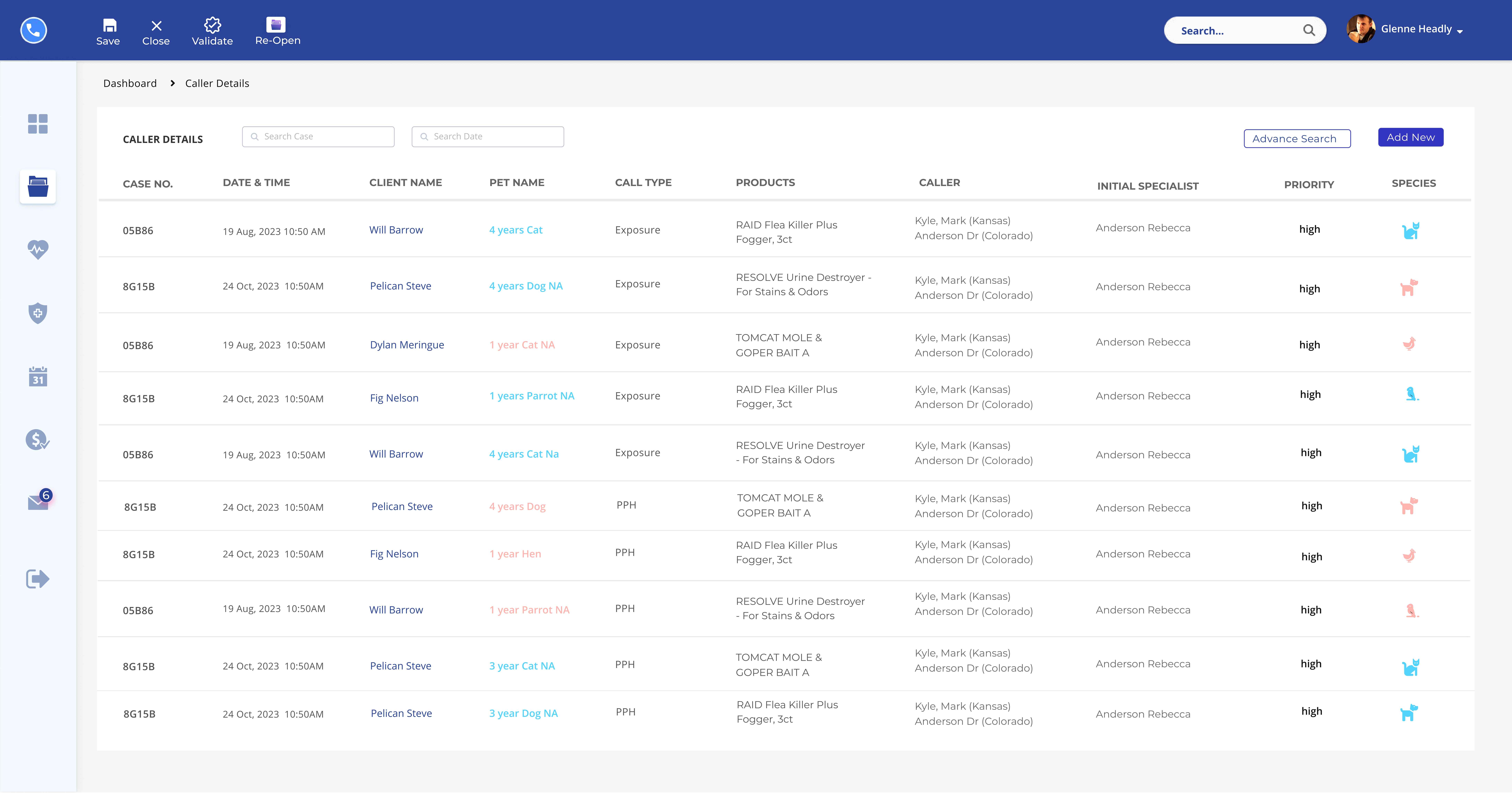 PPH/VHL Emergency Veterinarian Call Schedule System screen 3