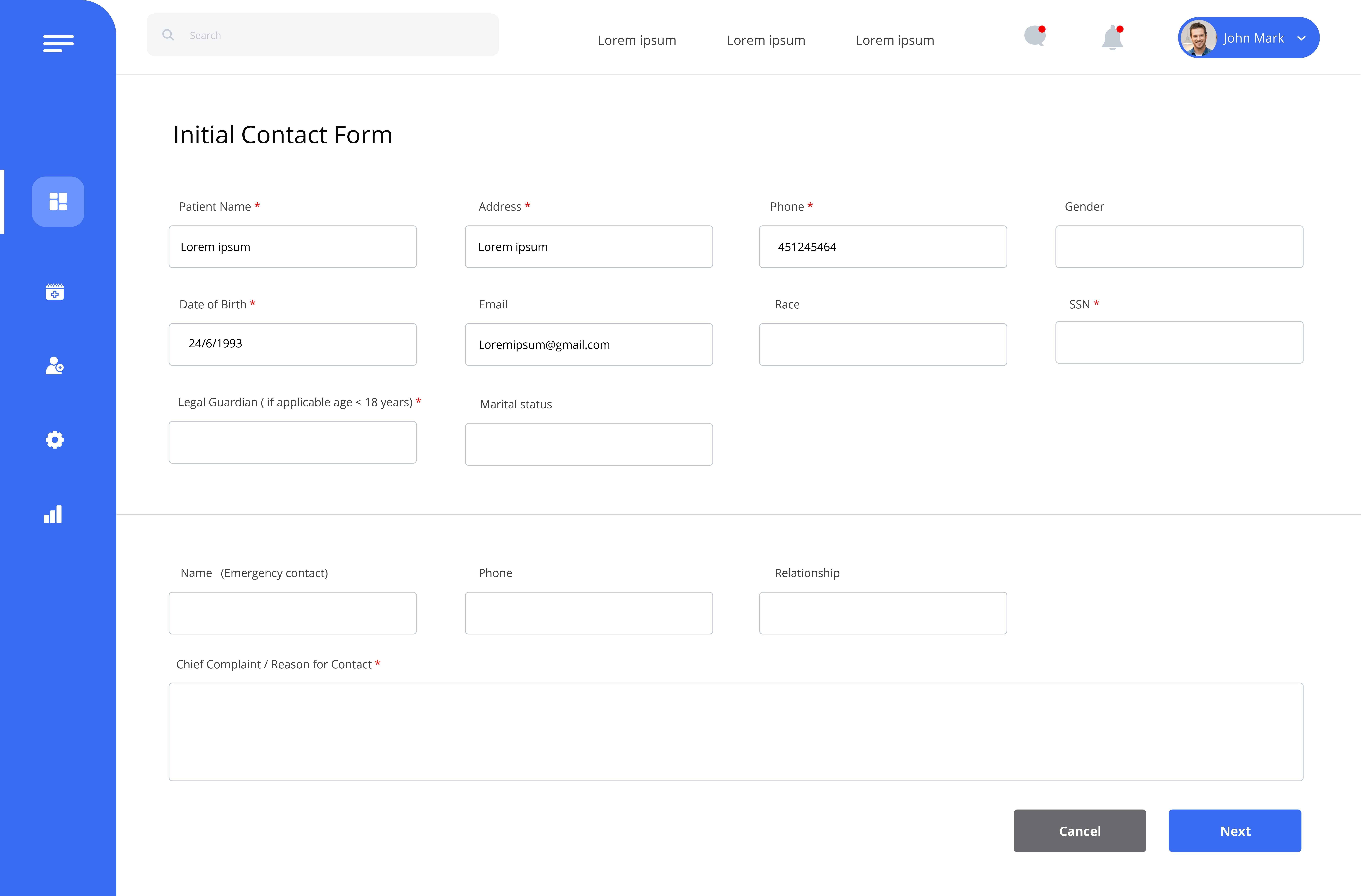 CliniDocs — Enhancing Patient Management in Psychiatric Care screen 1